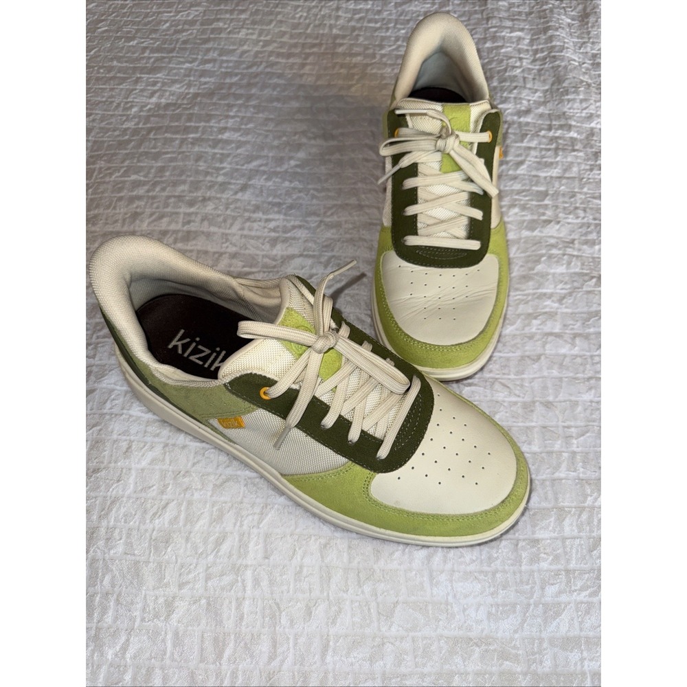 Kizik Brisbane Walking Shoes Sneakers Womens‎ Size 10.5 Avocado Cream Comfort